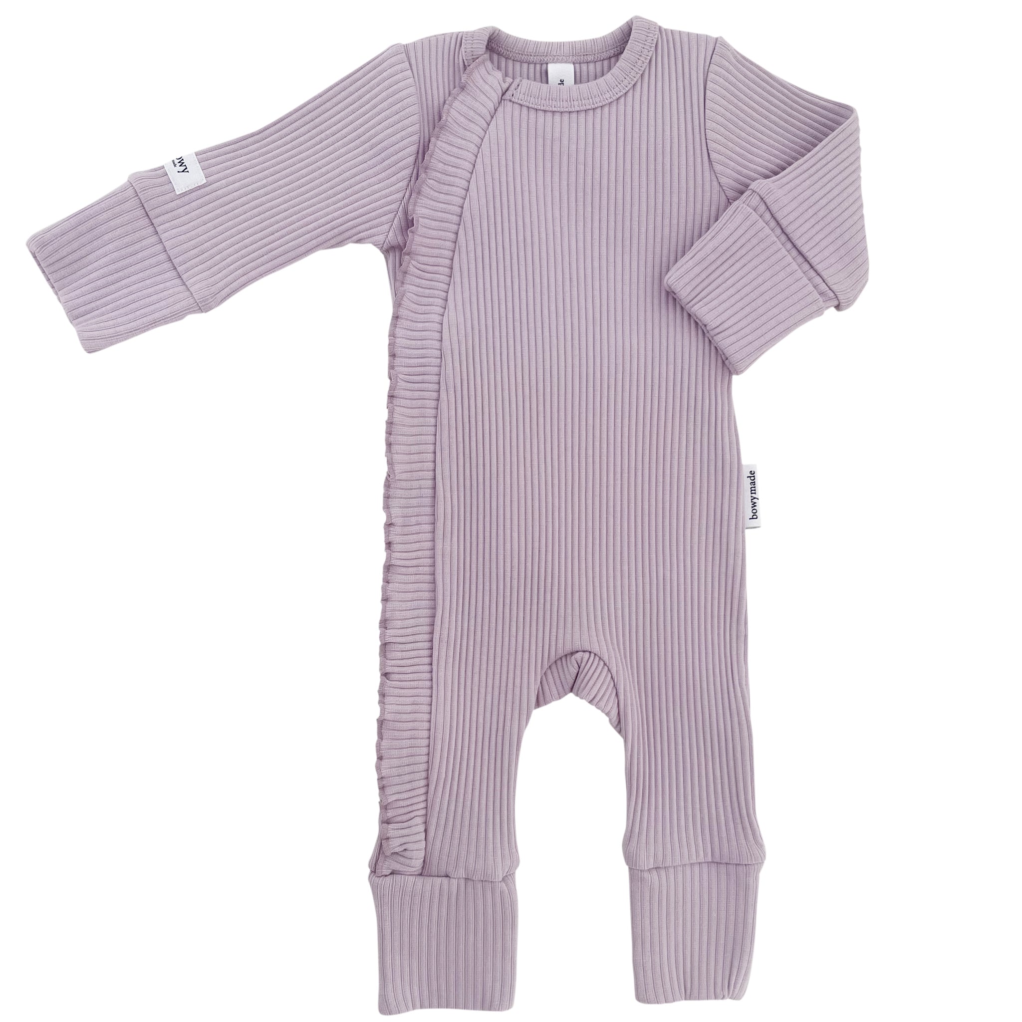 Baby Frill Onesie - Lilac – Bowy Made