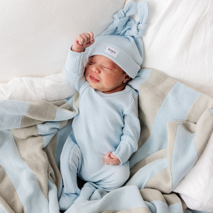 Baby Onesie Powder Blue – Bowy Made