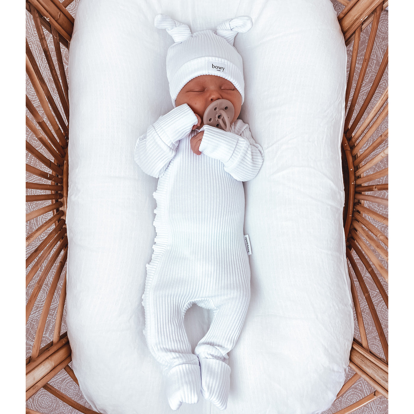 Baby Frill Onesie - White