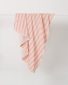 Baby Swaddle - Pink Musk Stripe
