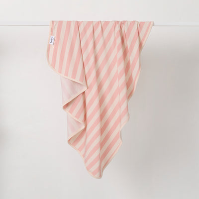 Baby Swaddle - Pink Musk Stripe