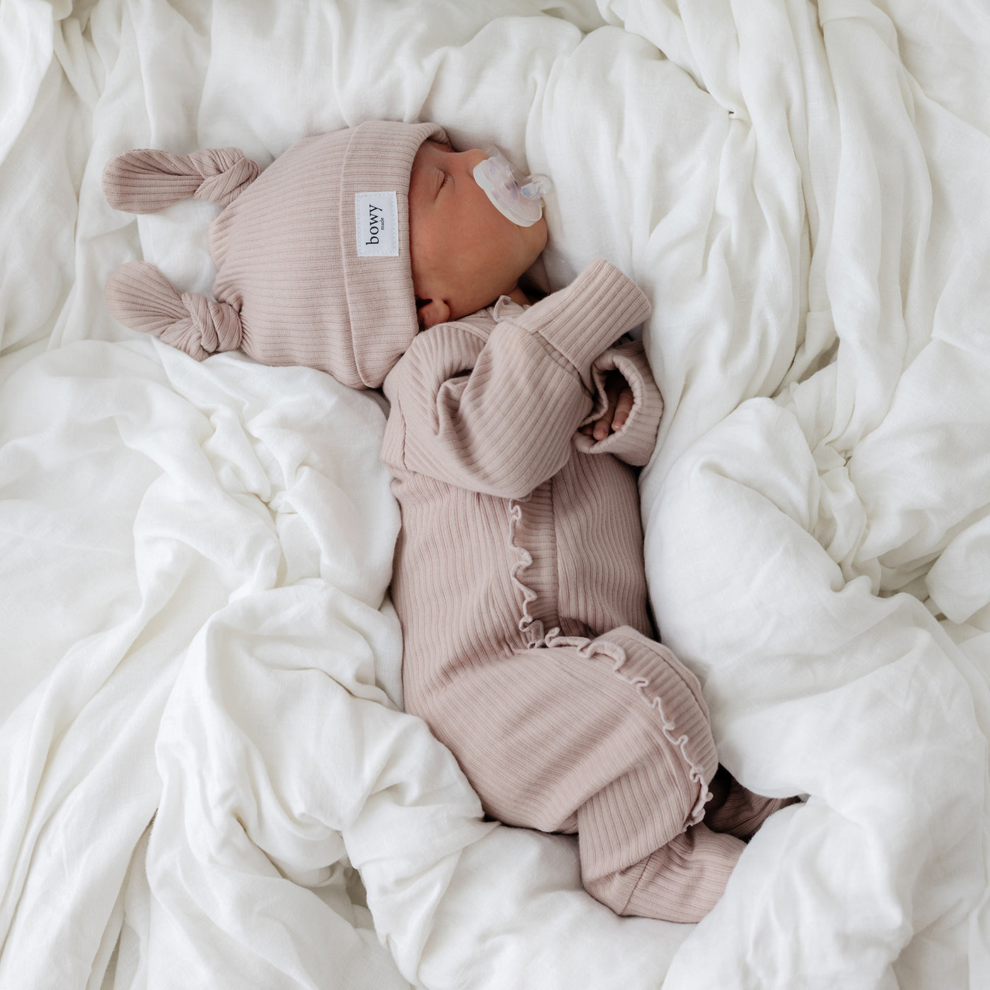 Baby Frill Onesie - Rose