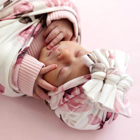 Bowy Baby Turban - Iris