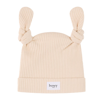 Double Knot Beanie - Cream