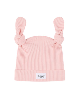 Double Knot Beanie - Dusty Pink