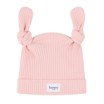 Double Knot Beanie - Dusty Pink