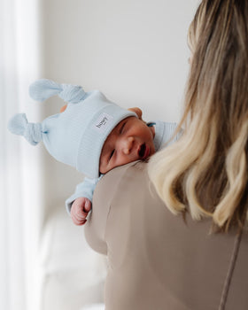 Double Knot Beanie - Powder Blue