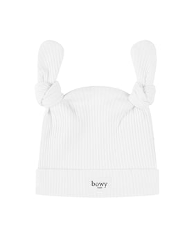 Double Knot Beanie - White