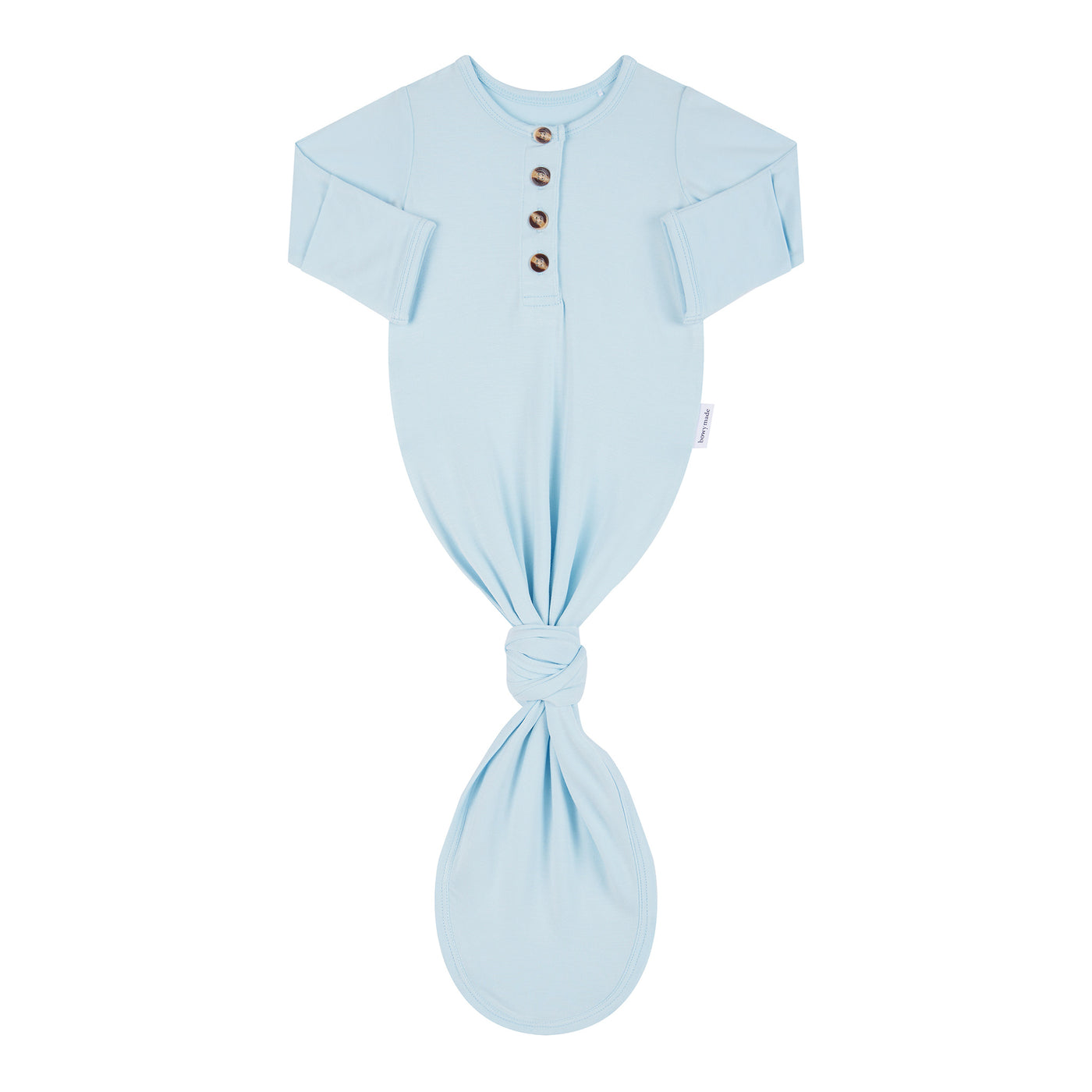 Baby Knotted Gown - Sky