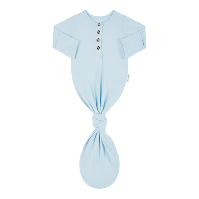 Baby Knotted Gown - Sky
