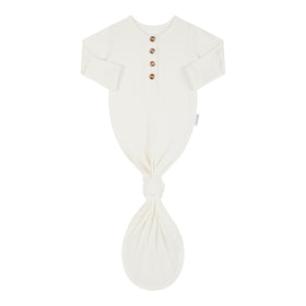 Baby Knotted Gown - Vanilla