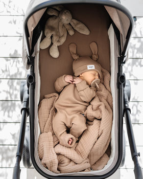 Muslin Bubble Blanket - Chocolate