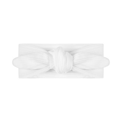 Ribbed Headband - White