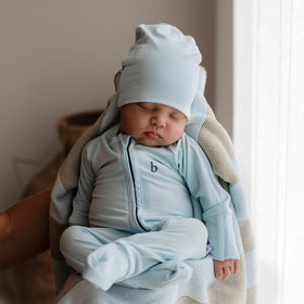 Bowy Slouch Beanie - Sky