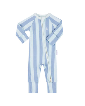 SoftLuv Onesie - Blue Jay Stripe