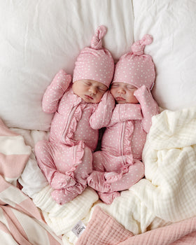 SoftLuv Frill Onesie - Dotty