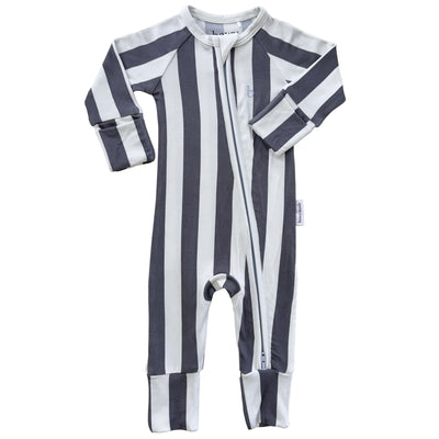 SoftLuv Onesie - Slate Stripe