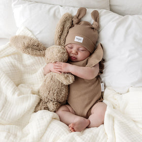 Baby Summer Frill Onesie - Chocolate