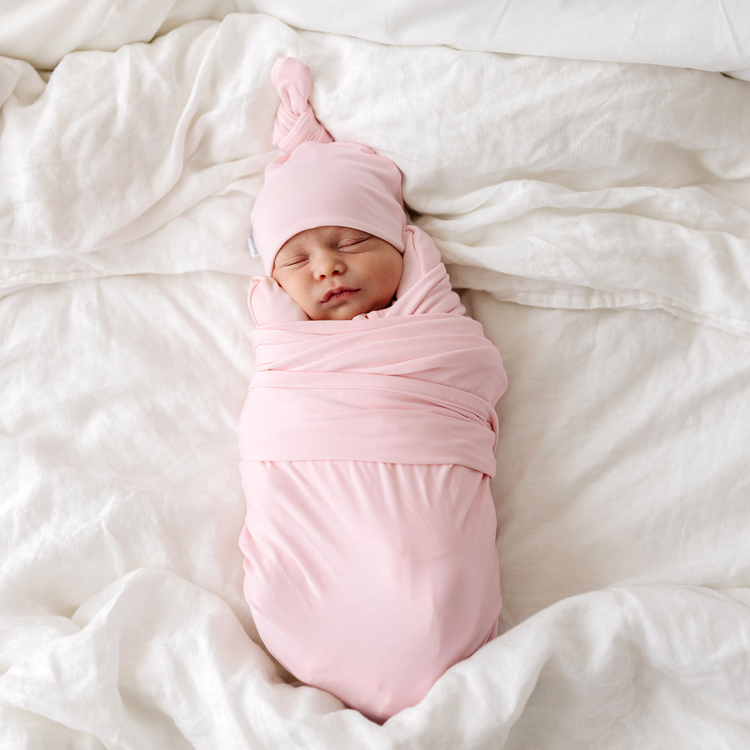 Pink Bow Swaddle Swaddle Company The Beaufort Bonnet Company Bow