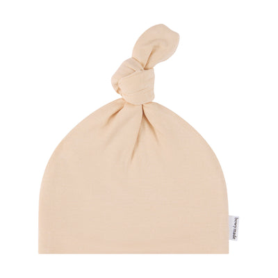 Top Knot Beanie - Cream