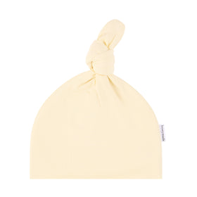 Top Knot Beanie - Lemon
