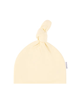 Top Knot Beanie - Lemon