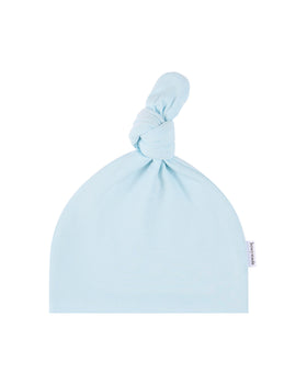 Top Knot Beanie - Sky