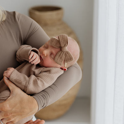Baby Bow Headband 2pc - Cedar & Oat