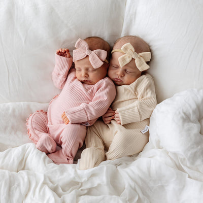 Baby Bow Headband 2pc - Cedar & Oat