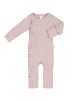 Baby Frill Onesie - Rose
