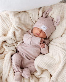 Baby Frill Onesie - Rose