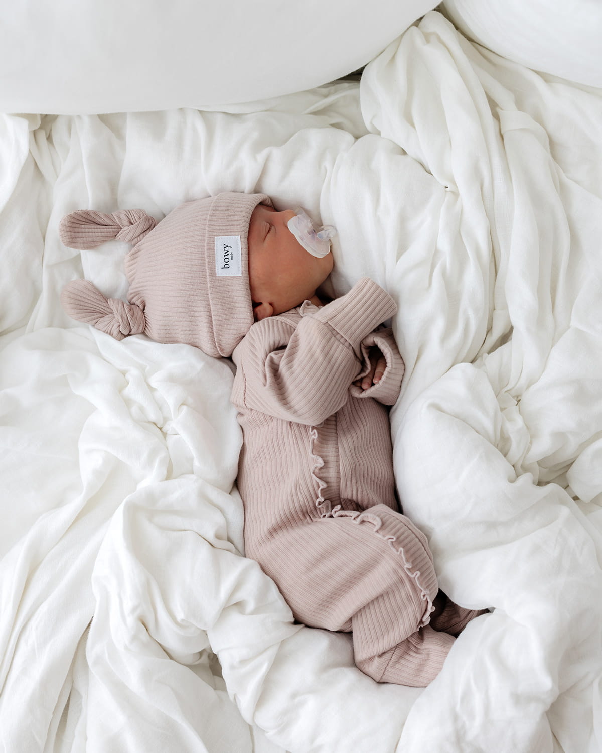 Baby Frill Onesie - Rose – Bowy Made