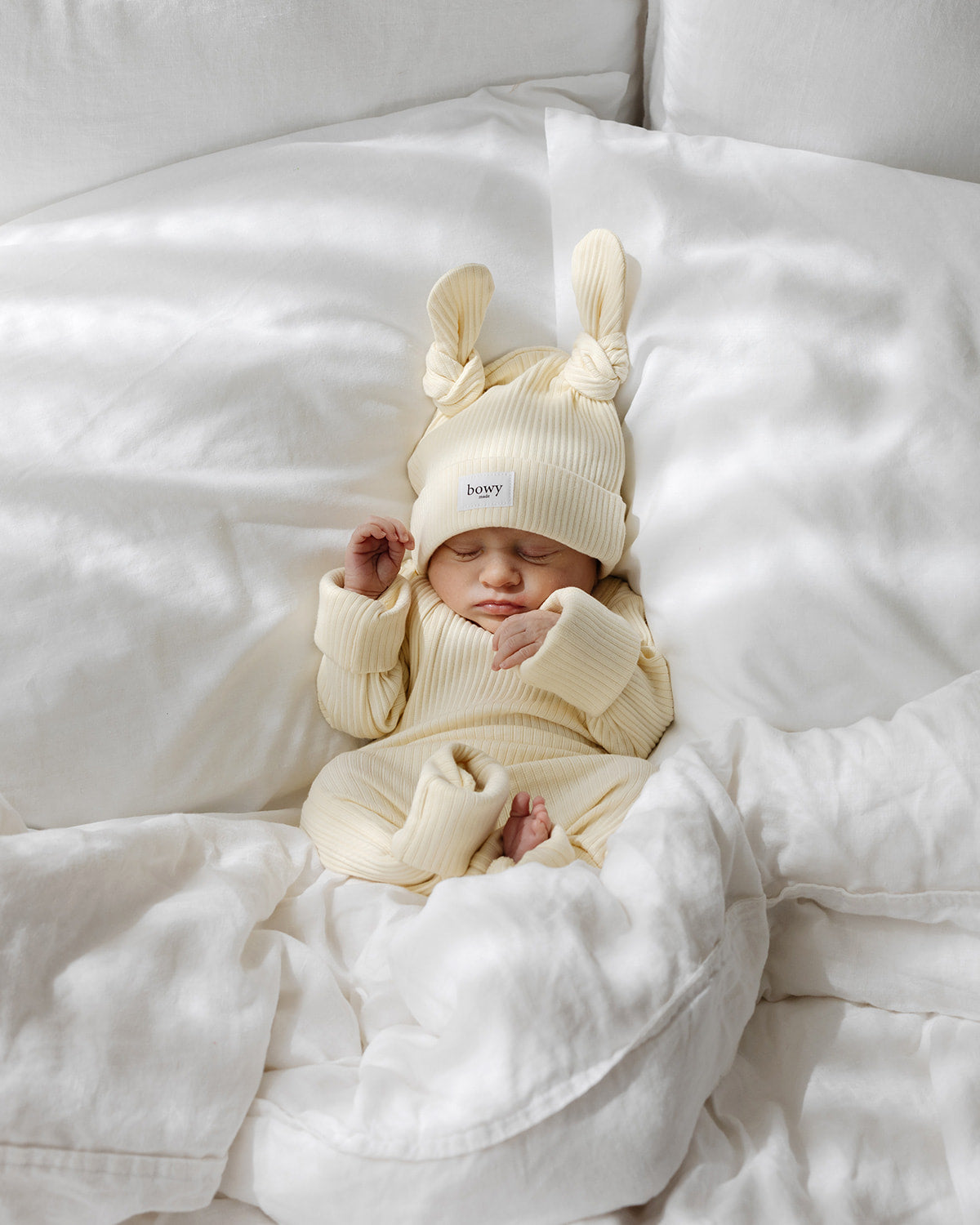 Lemon Ribbed Onesie for Babies – Soft, Stylish & Unisex | Bowy