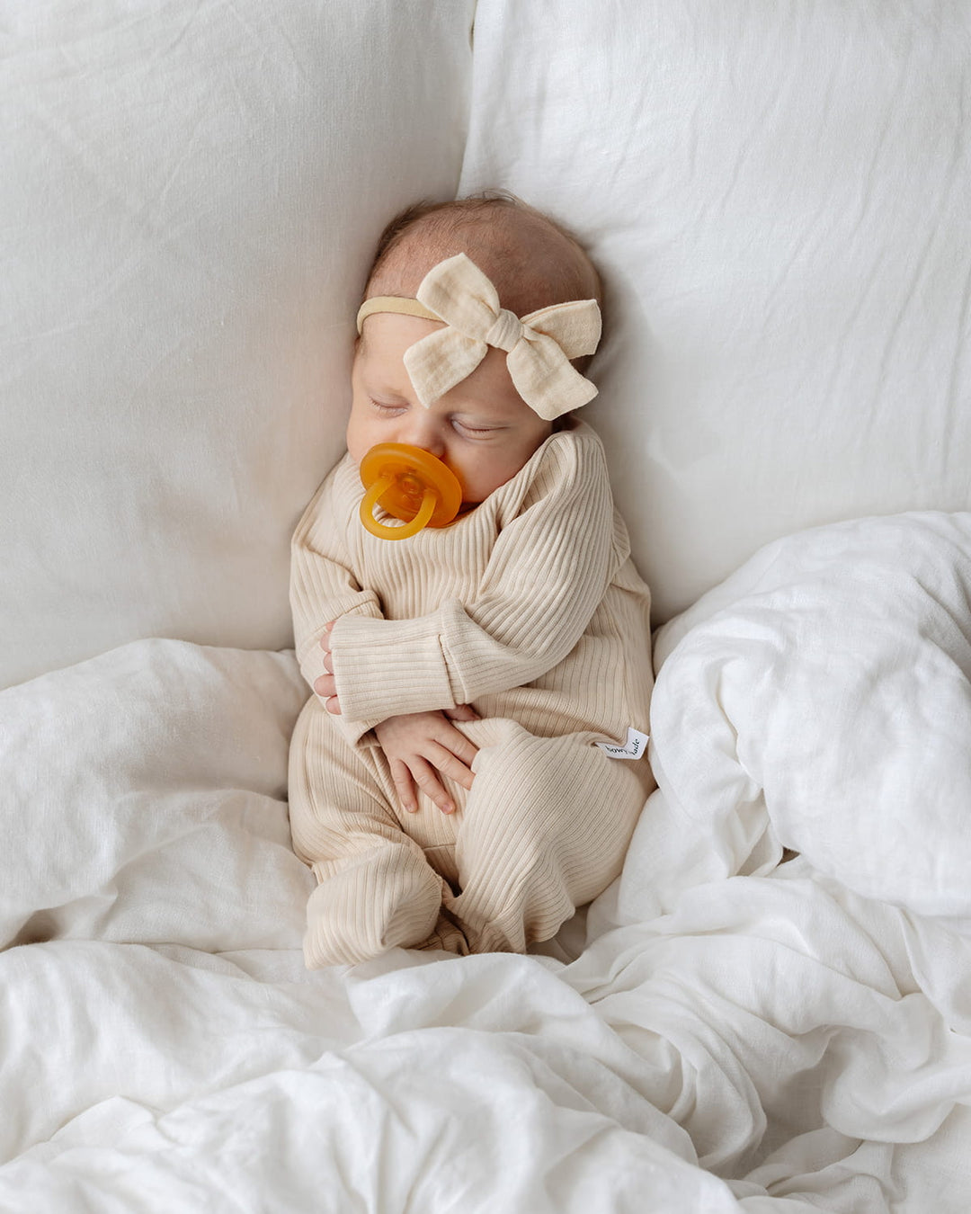 Baby Onesie - Cream – Bowy Made