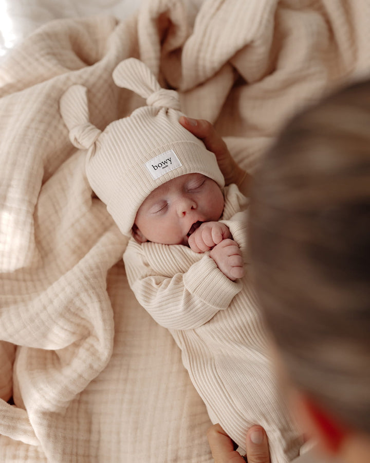 Baby Onesie - Cream – Bowy Made