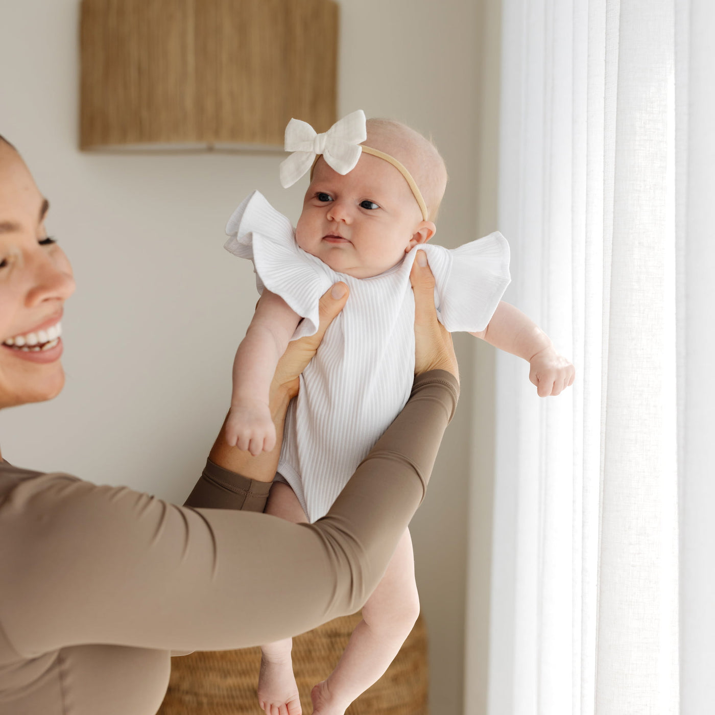 Baby Summer Frill Onesie - White
