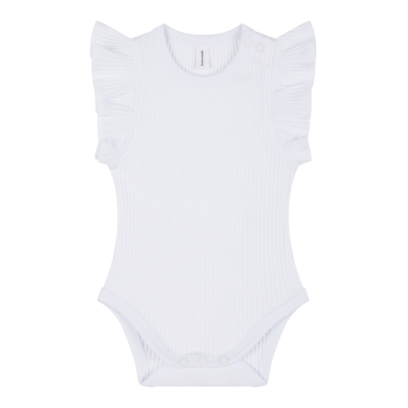 Baby Summer Frill Onesie - White