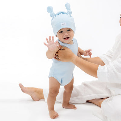 Baby Summer Onesie - Powder Blue
