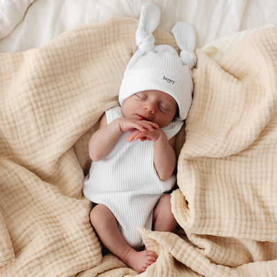 Double Knot Beanie - White