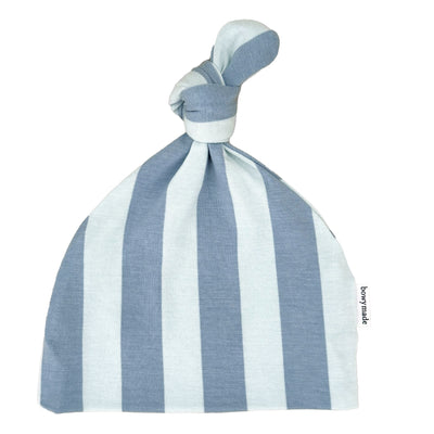 Top Knot Beanie - Blue Jay Stripe