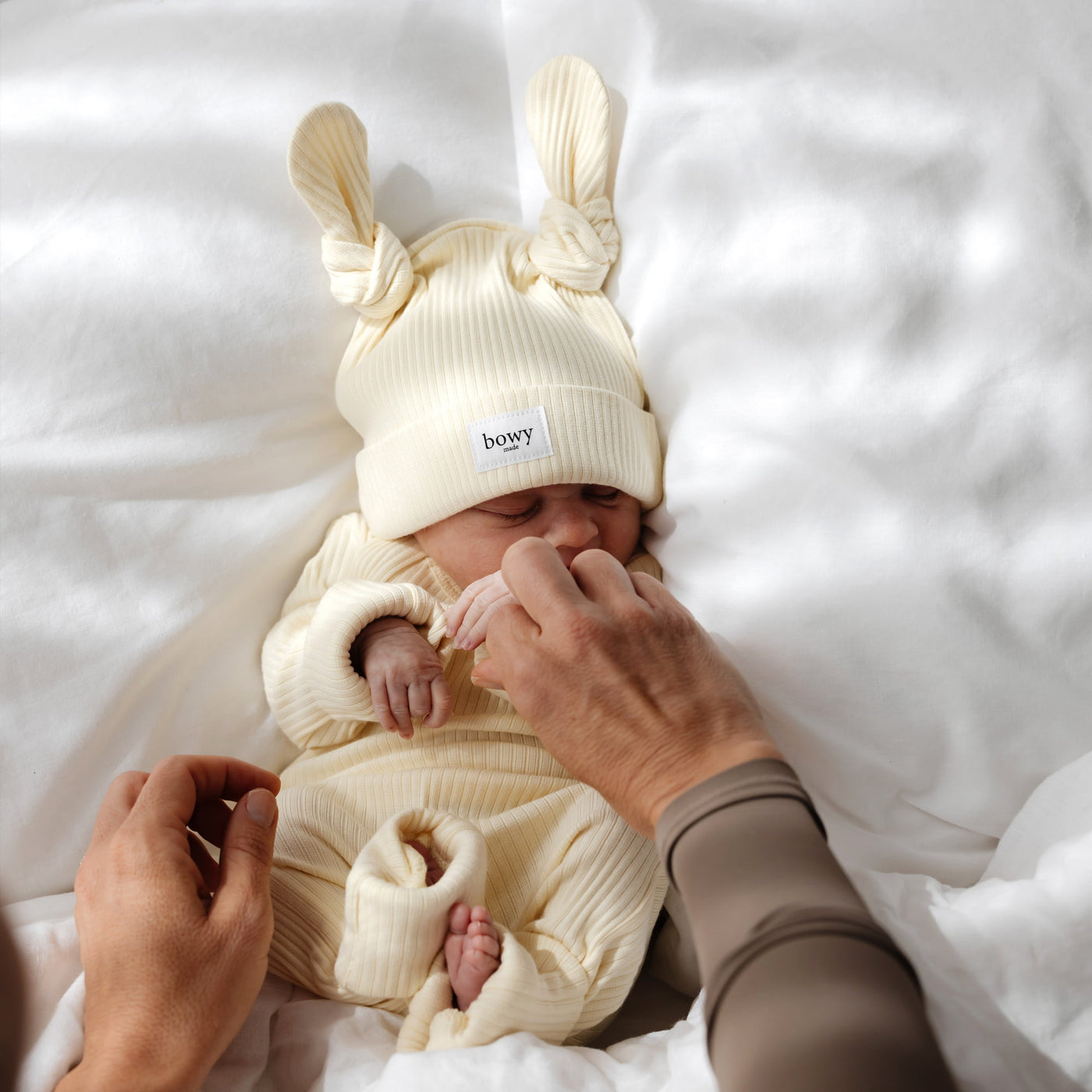 Double Knot Beanie - Lemon