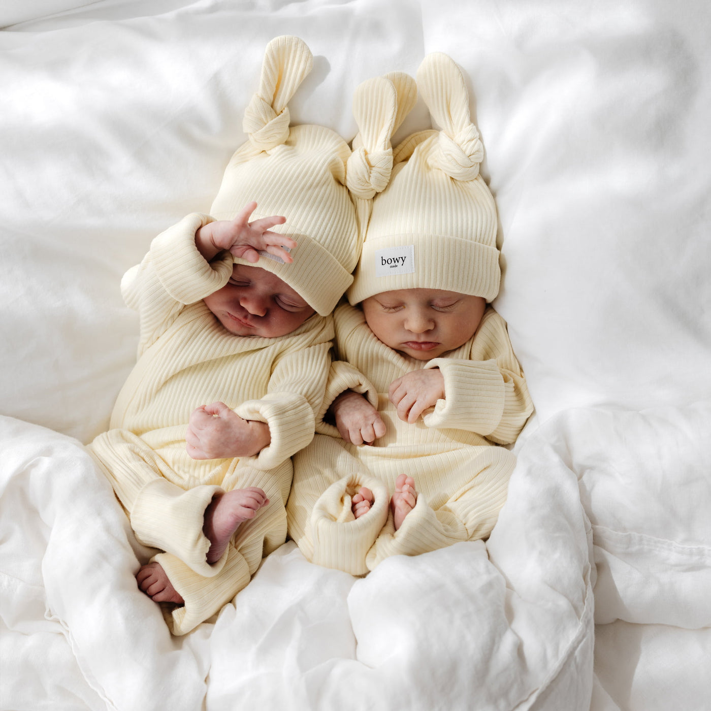 Double Knot Beanie - Lemon