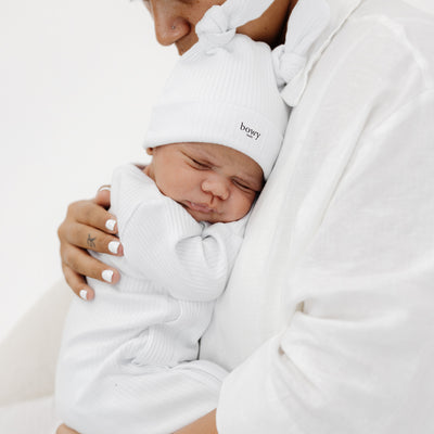 Double Knot Beanie - White