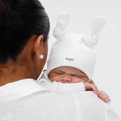 Double Knot Beanie - White