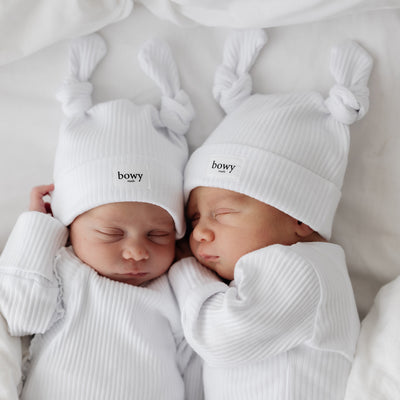 Double Knot Beanie - White