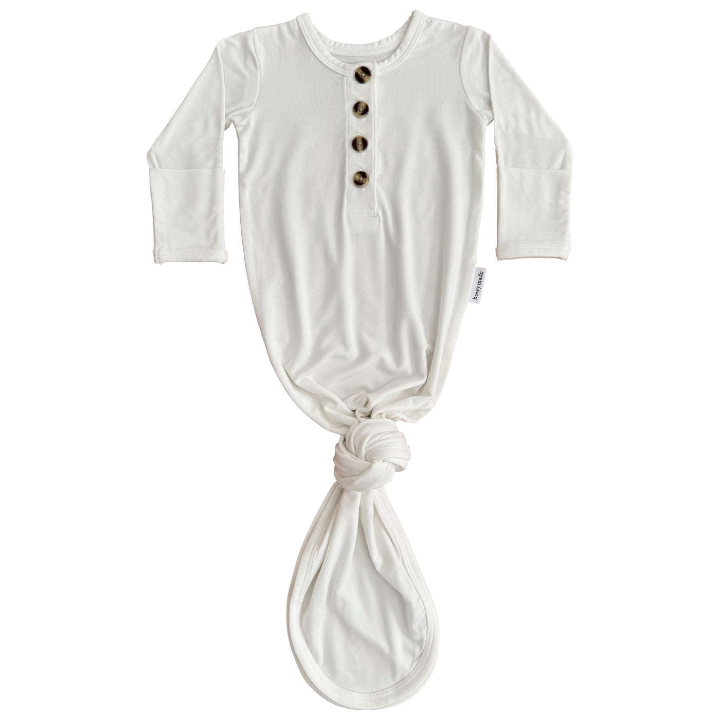 Baby Knotted Gown - Vanilla