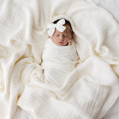 Muslin Bubble Blanket - Vanilla