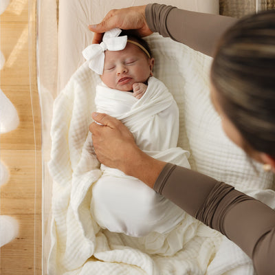 Muslin Bubble Blanket - Vanilla