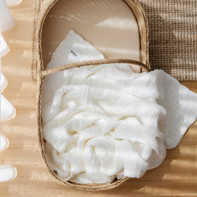 Muslin Bubble Blanket - Vanilla