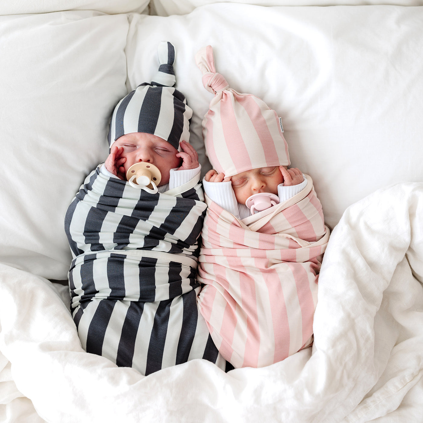 Baby Swaddle - Slate Stripe